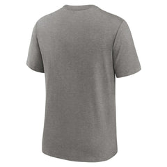 Las Vegas Raiders Rewind Logo Tri-Blend T-Shirt Heather Charcoal - Nike