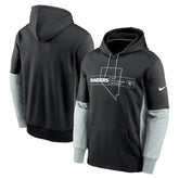 Las Vegas Raiders Color Block Fleece Performance Pullover Hoodie Black - Nike
