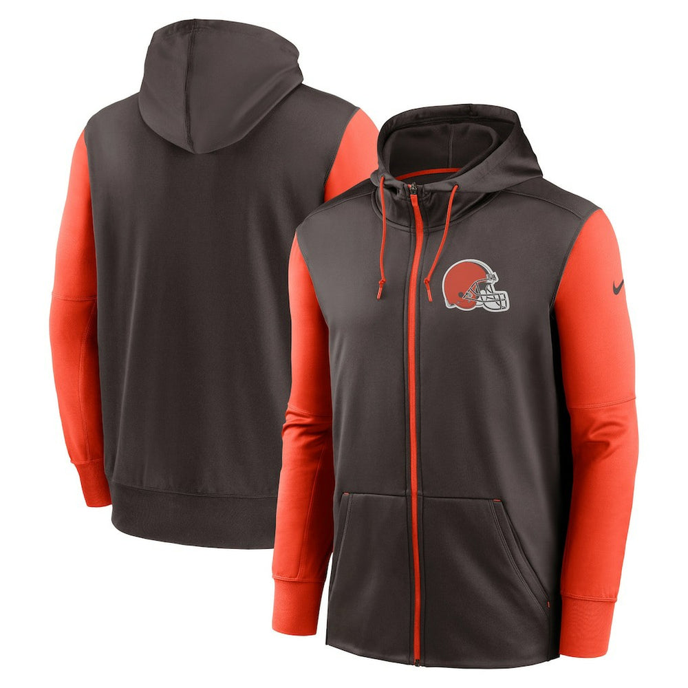 Cleveland Browns Performance Full-Zip Hoodie Brown - Nike