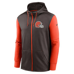 Cleveland Browns Performance Full-Zip Hoodie Brown - Nike