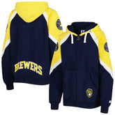 Milwaukee Brewers Starter Women's Hail Mary Full-Zip Hoodie for sale