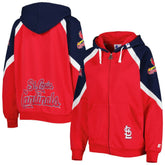 St. Louis Cardinals Starter Women's Hail Mary Full-Zip Hoodie Clearance