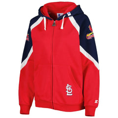 St. Louis Cardinals Starter Women's Hail Mary Full-Zip Hoodie Clearance