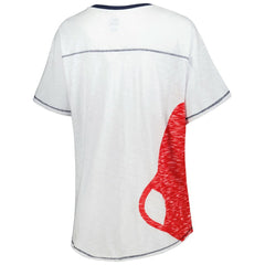 Boston Red Sox Starter Women's Perfect Game V-Neck T-Shirt for sale