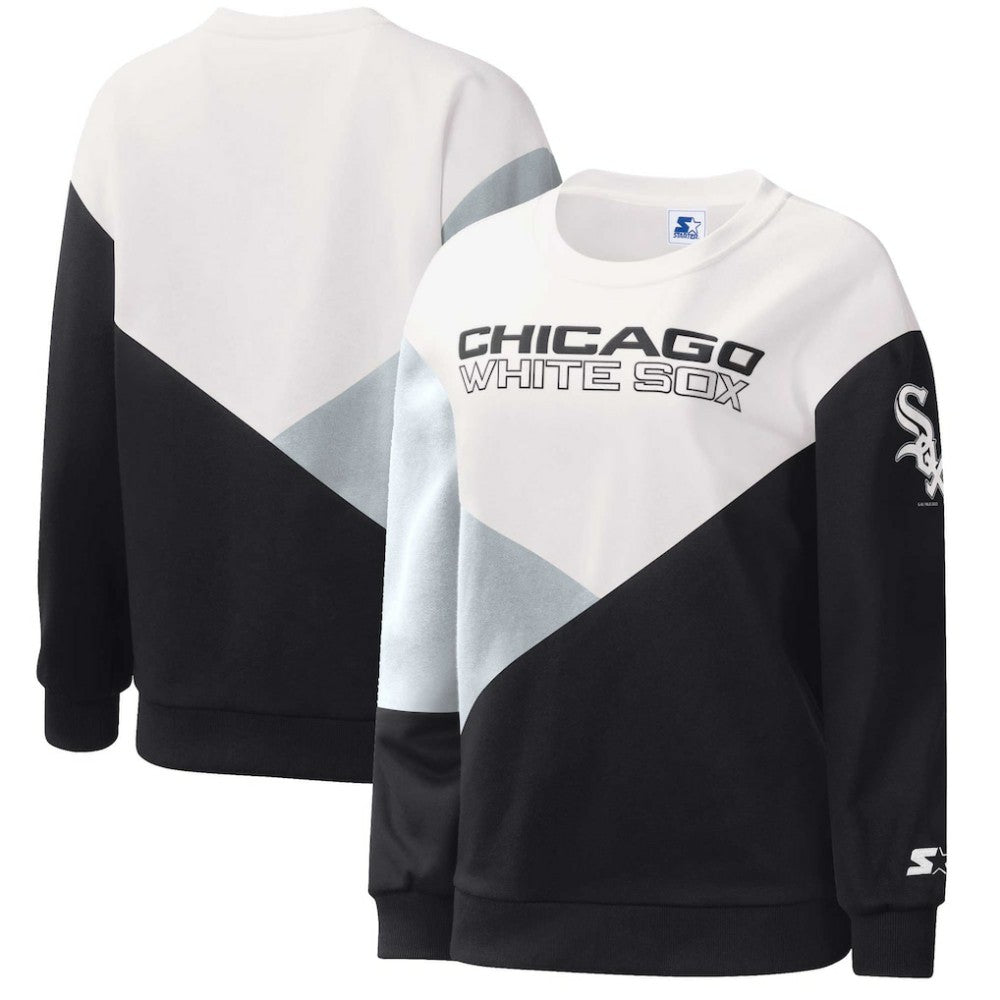 Chicago White Sox Starter Women's Shutout Pullover Sweatshirt On Sale