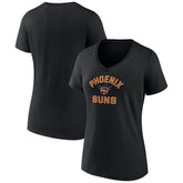 NBA - Phoenix Suns Women's Overtime Team V-Neck T-Shirt - Black