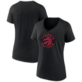 NBA - Toronto Raptors Women's Alternate Logo V-Neck T-Shirt - Black
