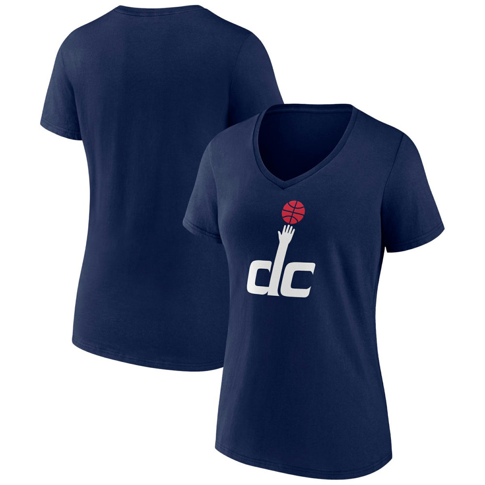 NBA - Washington Wizards Women's Alternate Logo V-Neck T-Shirt - Navy