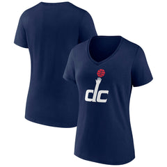 NBA - Washington Wizards Women's Alternate Logo V-Neck T-Shirt - Navy