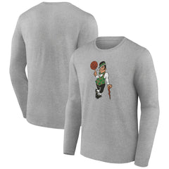 NBA - Boston Celtics Alternate Logo Long Sleeve T-Shirt - Gray