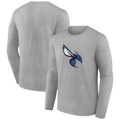 NBA - Charlotte Hornets Alternate Logo Long Sleeve T-Shirt - Gray