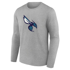 NBA - Charlotte Hornets Alternate Logo Long Sleeve T-Shirt - Gray