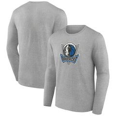 NBA - Dallas Mavericks Alternate Logo Long Sleeve T-Shirt - Gray