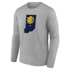 NBA - Indiana Pacers Alternate Logo Long Sleeve T-Shirt - Gray