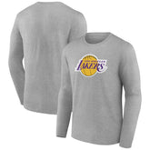 NBA - Los Angeles Lakers Alternate Logo Long Sleeve T-Shirt - Gray
