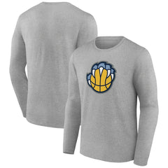 NBA - Memphis Grizzlies Alternate Logo Long Sleeve T-Shirt - Gray