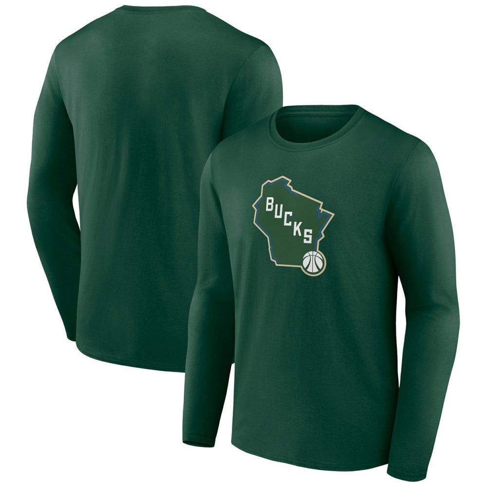 NBA - Milwaukee Bucks Alternate Logo Long Sleeve T-Shirt - Green