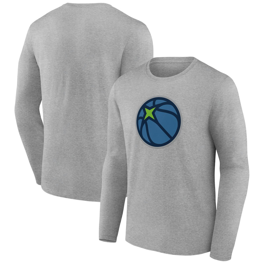 NBA - Minnesota Timberwolves Alternate Logo Long Sleeve T-Shirt - Gray