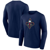NBA - New Orleans Pelicans Alternate Logo Long Sleeve T-Shirt - Navy