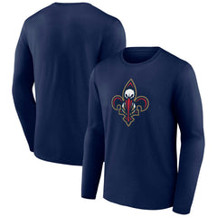NBA - New Orleans Pelicans Alternate Logo Long Sleeve T-Shirt - Navy