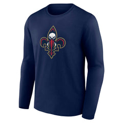 NBA - New Orleans Pelicans Alternate Logo Long Sleeve T-Shirt - Navy