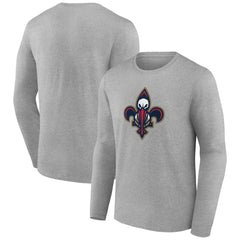 NBA - New Orleans Pelicans Alternate Logo Long Sleeve T-Shirt - Gray