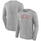NBA - Oklahoma City Thunder Alternate Logo Long Sleeve T-Shirt - Gray