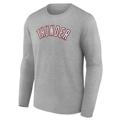NBA - Oklahoma City Thunder Alternate Logo Long Sleeve T-Shirt - Gray