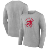 NBA - Toronto Raptors Alternate Logo Long Sleeve T-Shirt - Gray