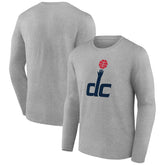 NBA - Washington Wizards Alternate Logo Long Sleeve T-Shirt - Gray