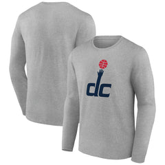 NBA - Washington Wizards Alternate Logo Long Sleeve T-Shirt - Gray