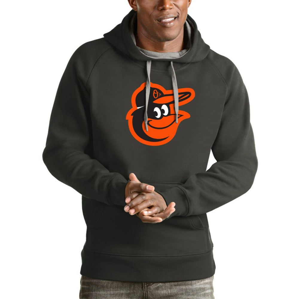 Baltimore Orioles Antigua Victory Pullover Team Logo Hoodie Lifestyle