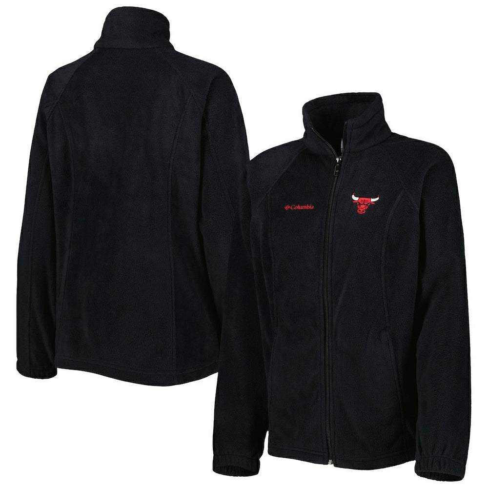 Columbia - Chicago Bulls Women's Benton Springs Raglan Full-Zip Jacket - Black
