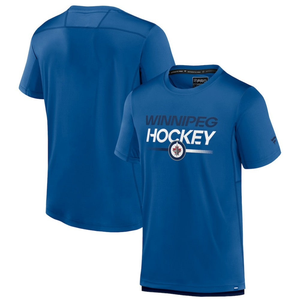 Winnipeg Jets - Fanatics Authentic Pro Tech T-Shirt Blue