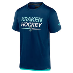 Seattle Kraken Fanatics Authentic Pro Tech T-Shirt Deep Sea Blue