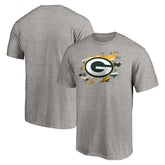 Green Bay Packers True Color T-Shirt Heather Gray - NFL