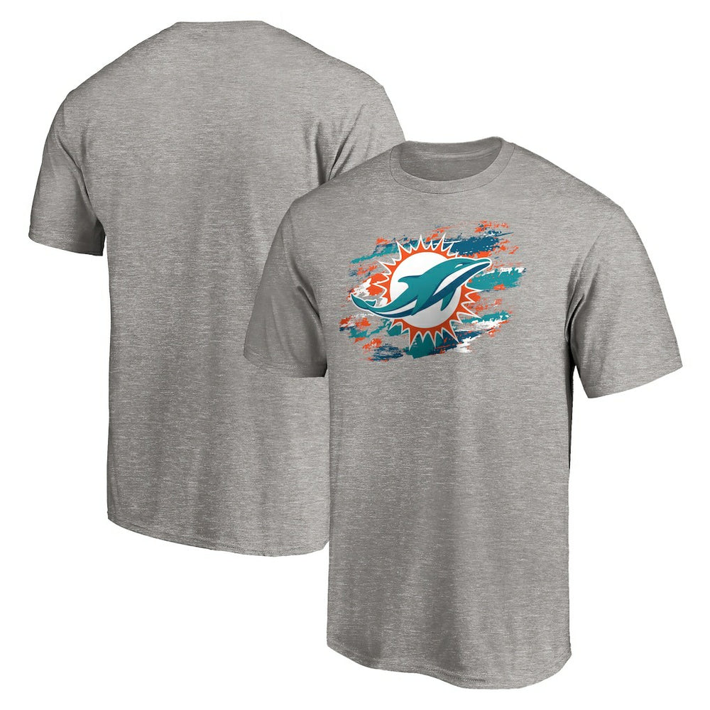 Miami Dolphins True Color T-Shirt Heather Gray - NFL
