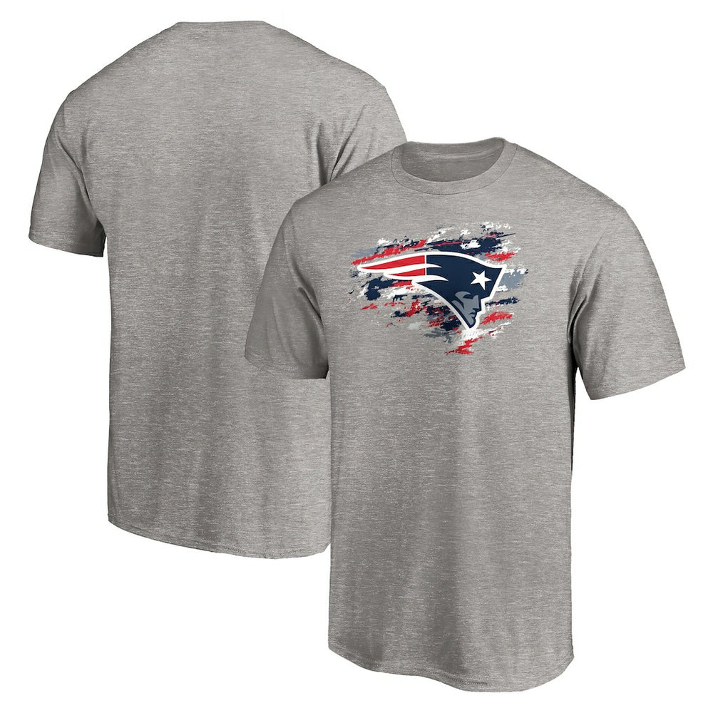 New England Patriots True Color T-Shirt Heather Gray - NFL