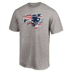 New England Patriots True Color T-Shirt Heather Gray - NFL