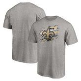 New Orleans Saints True Color T-Shirt Heather Gray - NFL