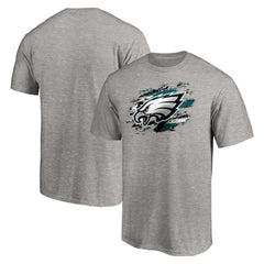 Philadelphia Eagles True Color T-Shirt Heather Gray - NFL