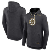 Boston Bruins Fanatics Authentic Pro Tech Pullover Hoodie Heather Charcoal
