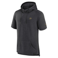 Anaheim Ducks - Fanatics Authentic Pro Short Sleeve Pullover Hoodie Heather Charcoal