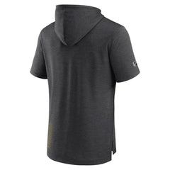 Anaheim Ducks - Fanatics Authentic Pro Short Sleeve Pullover Hoodie Heather Charcoal