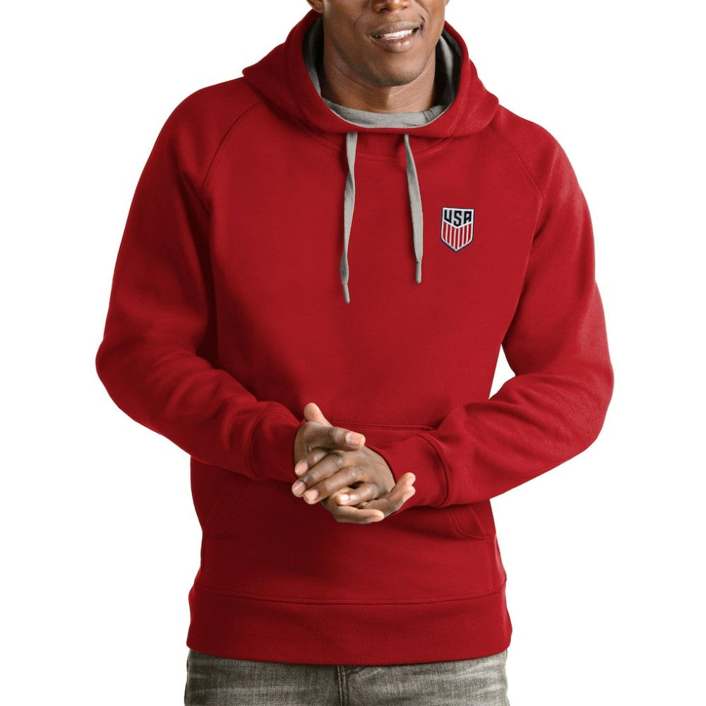 USMNT Antigua Victory Pullover Hoodie - Red