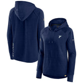St. Louis Blues - Fanatics Women's Authentic Pro Pullover Hoodie Heather Navy