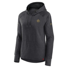 Ottawa Senators - Fanatics Women's Authentic Pro Pullover Hoodie Heather Charcoal