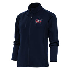 Columbus Blue Jackets - Antigua Women's Team Logo Generation Full-Zip Jacket Navy