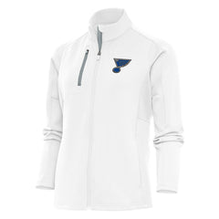 St. Louis Blues - Antigua Women's Team Logo Generation Full-Zip Jacket White