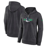 Vancouver Canucks - Fanatics Women's Authentic Pro Core Secondary Fleece Pullover Hoodie Heather Charcoal